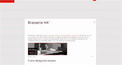 Desktop Screenshot of brasserieha.be