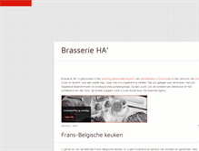 Tablet Screenshot of brasserieha.be